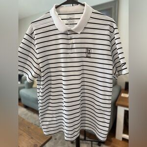 TPC Sawgrass Golf Polo Shirt - Black and White